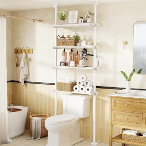étagère WC WELDUN 4 niveaux réglable