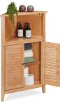 Notre test sur le meuble wc Relaxdays d&rsquo;angle en bambou